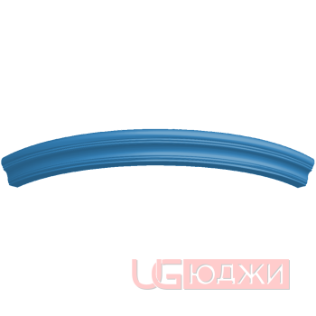 Карниз верхний полукруглый Эмаль Матовая R300х60мм