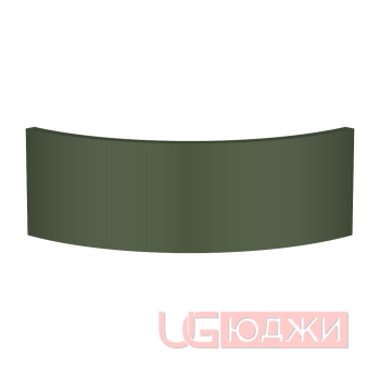 Цоколь полукруглый Эмаль Матовая R300х150мм