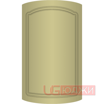 Фасад Эмаль Матовая 19мм Стандарт 3 полукруглый R300 высота 717-916мм