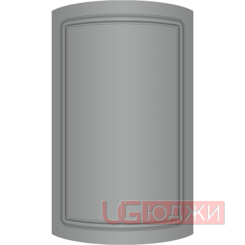 Фасад Эмаль Матовая 19мм Стандарт 1 полукруглый R300 высота 357-716мм