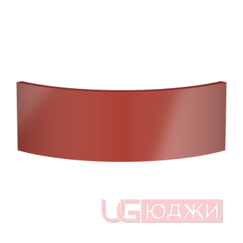 Цоколь полукруглый Эмаль Глянец R300х150мм