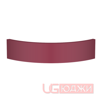 Цоколь полукруглый Эмаль Матовая R300х100мм