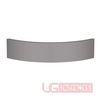 Цоколь полукруглый Эмаль Матовая R300х100мм