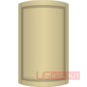 Фасад Эмаль Матовая 19мм Престиж Классика 67 полукруглый R300 высота 717-916мм