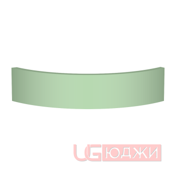 Цоколь полукруглый Эмаль Матовая R300х100мм