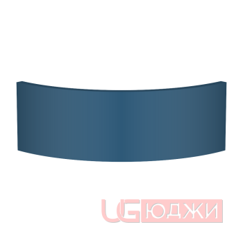 Цоколь полукруглый Эмаль Матовая R300х150мм