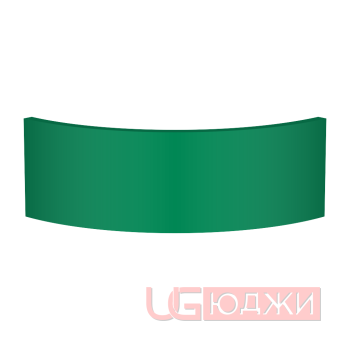 Цоколь полукруглый Эмаль Матовая R300х150мм