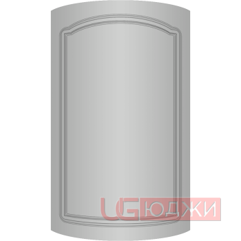 Фасад Эмаль Матовая 19мм Стандарт 3 полукруглый R300 высота 717-916мм