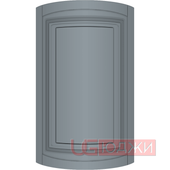 Фасад Эмаль Матовая 19мм Престиж Классика 66 полукруглый R300 высота 357-716мм