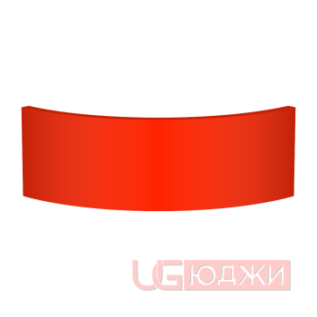 Цоколь полукруглый Эмаль Матовая R300х150мм