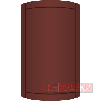 Фасад Эмаль Матовая 19мм Стандарт 6 полукруглый R300 высота 357-716мм