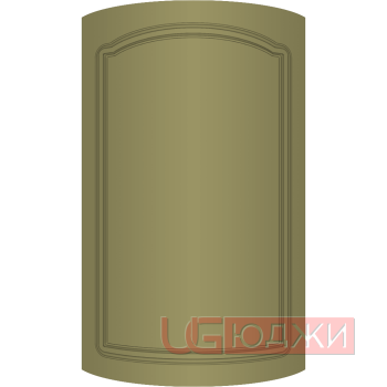 Фасад Эмаль Матовая 19мм Стандарт 3 полукруглый R300 высота 357-716мм