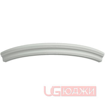 Карниз верхний полукруглый Эмаль Матовая R300х60мм