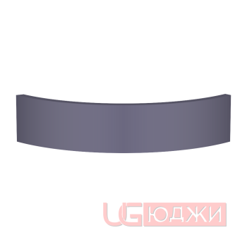Цоколь полукруглый Эмаль Матовая R300х100мм