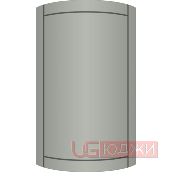 Фасад Эмаль Матовая 19мм Стандарт 6 полукруглый R300 высота 717-916мм