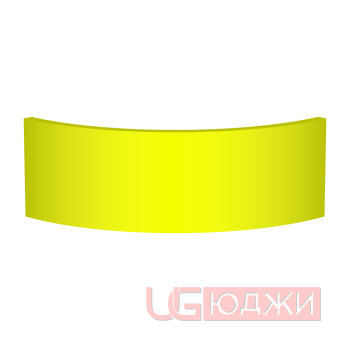 Цоколь полукруглый Эмаль Матовая R300х150мм