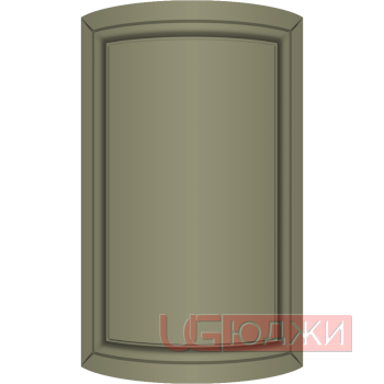 Фасад Эмаль Матовая 19мм Престиж Классика 71 полукруглый R300 высота 717-916мм