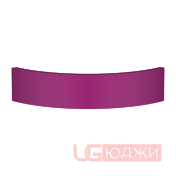 Цоколь полукруглый Эмаль Матовая R300х100мм