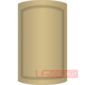 Фасад Эмаль Матовая 19мм Стандарт 11 полукруглый R300 высота 717-916мм