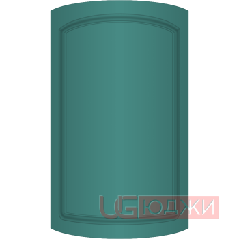 Фасад Эмаль Матовая 19мм Стандарт 11 полукруглый R300 высота 717-916мм