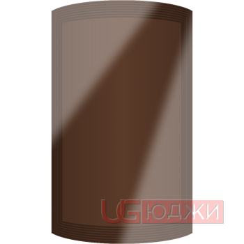 Фасад Эмаль Глянец 19мм Престиж Модерн 77 полукруглый R300 высота 717-916мм