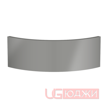 Цоколь полукруглый Эмаль Глянец R300х150мм