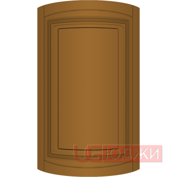 Фасад Эмаль Матовая 19мм Престиж Классика 66 полукруглый R300 высота 717-916мм