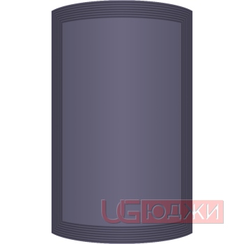 Фасад Эмаль Матовая 19мм Престиж Модерн 77 полукруглый R300 высота 357-716мм