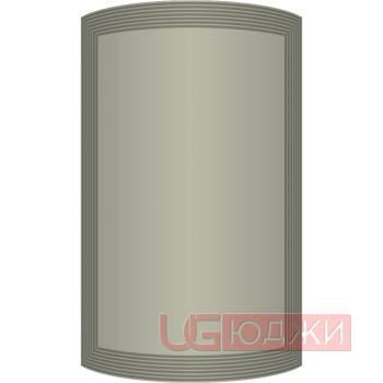 Фасад Эмаль Матовая 19мм Престиж Модерн 77 полукруглый R300 высота 357-716мм