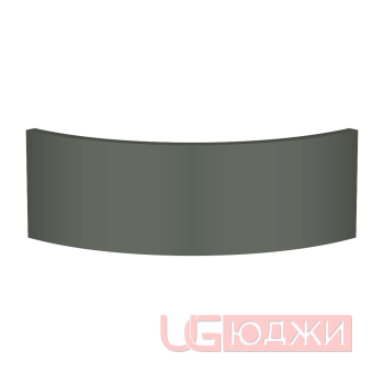 Цоколь полукруглый Эмаль Матовая R300х150мм