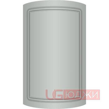 Фасад Эмаль Матовая 19мм Стандарт 1 полукруглый R300 высота 357-716мм