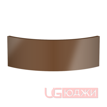 Цоколь полукруглый Эмаль Глянец R300х150мм