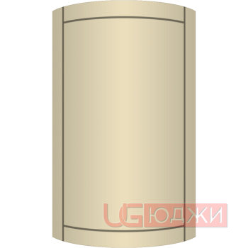 Фасад Эмаль Матовая 19мм Стандарт 6 полукруглый R300 высота 717-916мм