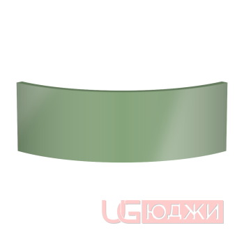 Цоколь полукруглый Эмаль Глянец R300х150мм