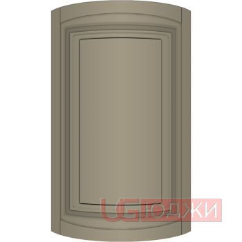 Фасад Эмаль Матовая 19мм Престиж Классика 66 полукруглый R300 высота 717-916мм