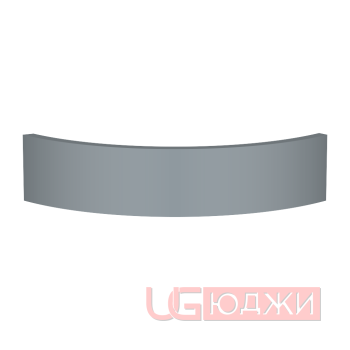 Цоколь полукруглый Эмаль Матовая R300х100мм