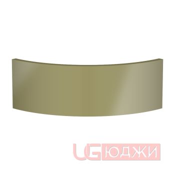 Цоколь полукруглый Эмаль Глянец R300х150мм