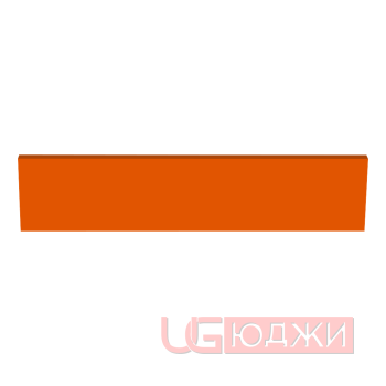 Цоколь прямой Эмаль Матовая 2300х100х19мм