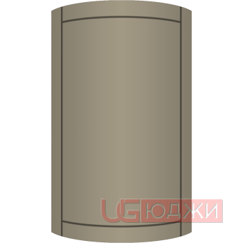 Фасад Эмаль Матовая 19мм Стандарт 6 полукруглый R300 высота 357-716мм