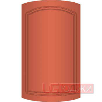 Фасад Эмаль Матовая 19мм Стандарт 3 полукруглый R300 высота 357-716мм