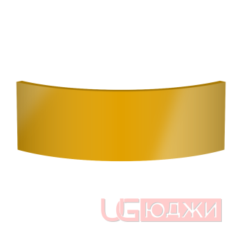 Цоколь полукруглый Эмаль Глянец R300х150мм