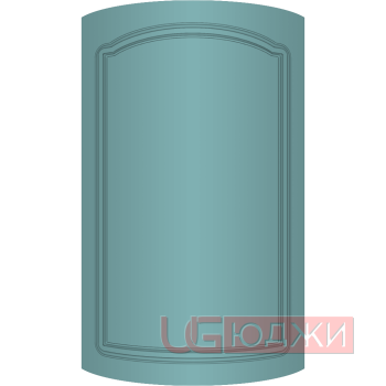 Фасад Эмаль Матовая 19мм Стандарт 3 полукруглый R300 высота 717-916мм