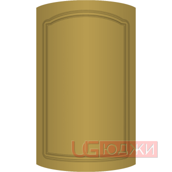 Фасад Эмаль Матовая 19мм Стандарт 3 полукруглый R300 высота 717-916мм