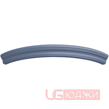 Карниз верхний полукруглый Эмаль Матовая R300х60мм