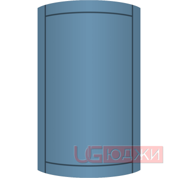 Фасад Эмаль Матовая 19мм Стандарт 6 полукруглый R300 высота 717-916мм