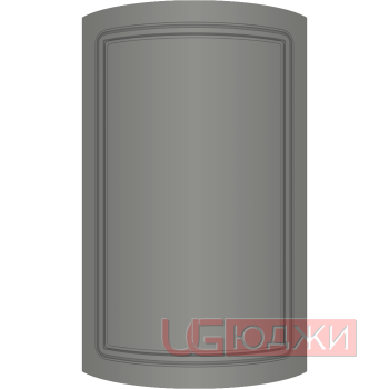 Фасад Эмаль Матовая 19мм Стандарт 1 полукруглый R300 высота 717-916мм