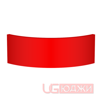 Цоколь полукруглый Эмаль Матовая R300х150мм