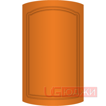 Фасад Эмаль Матовая 19мм Стандарт 3 полукруглый R300 высота 357-716мм
