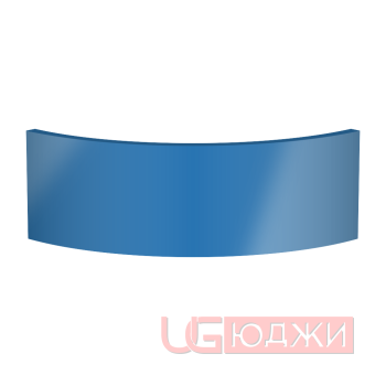 Цоколь полукруглый Эмаль Глянец R300х150мм