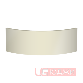 Цоколь полукруглый Эмаль Глянец R300х150мм